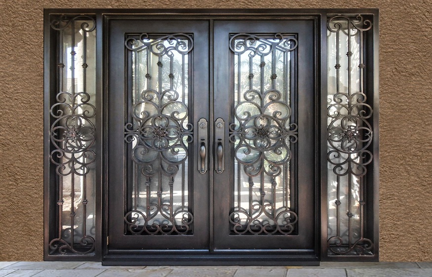 custom-made iron door